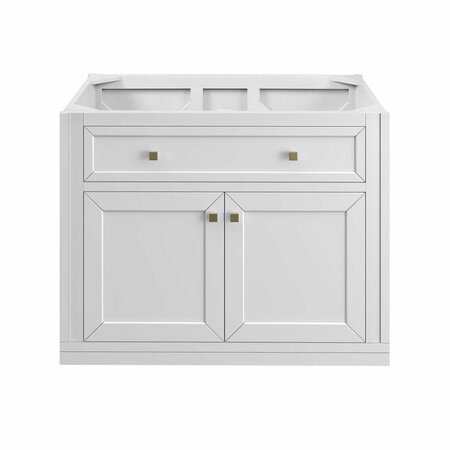 JAMES MARTIN VANITIES Chicago 36in Single Vanity Cabinet, Glossy White 305-V36-GW